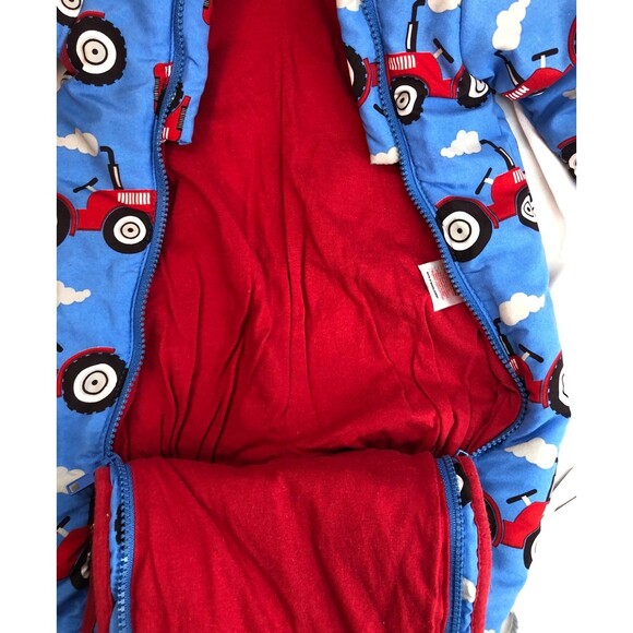 Lily & jack 6-9 M red and blue tractor puffer snowsuit - Picture 5 of 7